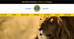 Desktop Screenshot of lions112d.be