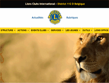 Tablet Screenshot of lions112d.be